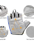 Guantes de Ciclismo sin Dedos - Soldier Río