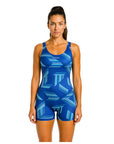Traje de Baño Mujer Natación Boxer - Four Azul