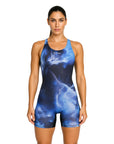 Traje de Baño Mujer Natación Boxer - Four Storm Negro