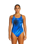 Traje de Baño Mujer Natación - Four Azul Negro