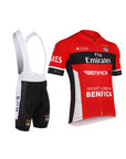 Traje de Ciclismo Manga Corta Profesional - Benfica Rojo Negro