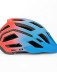 Casco Bicicleta Ajustable - Wolfbase Celeste Naranjo