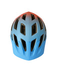 Casco Bicicleta Ajustable - Wolfbase Celeste Naranjo