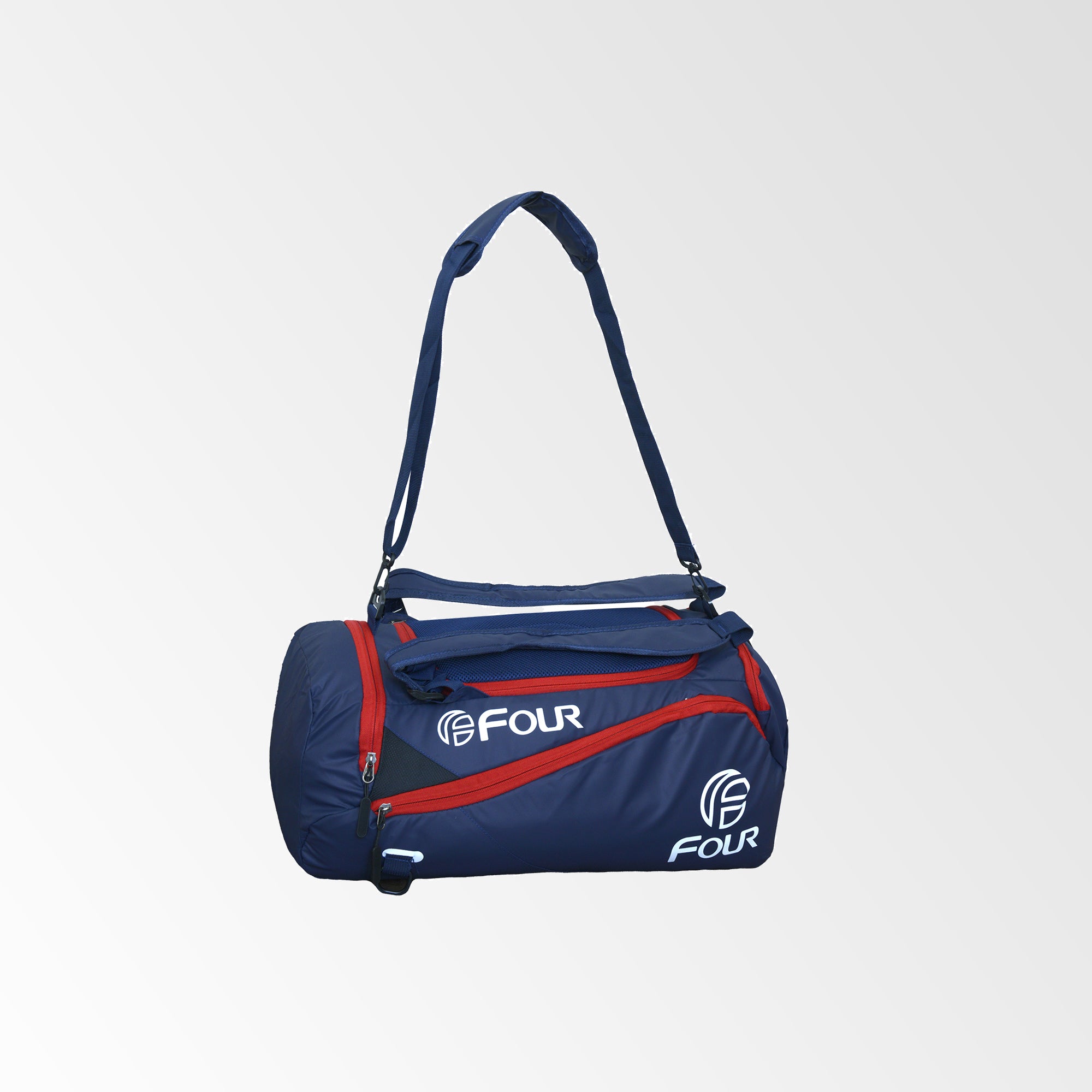 Bolso Mochila Deportivo Multifuncional Four Azul Rojo