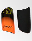 Canilleras de Futbol - Four Xtrem Naranjo Negro