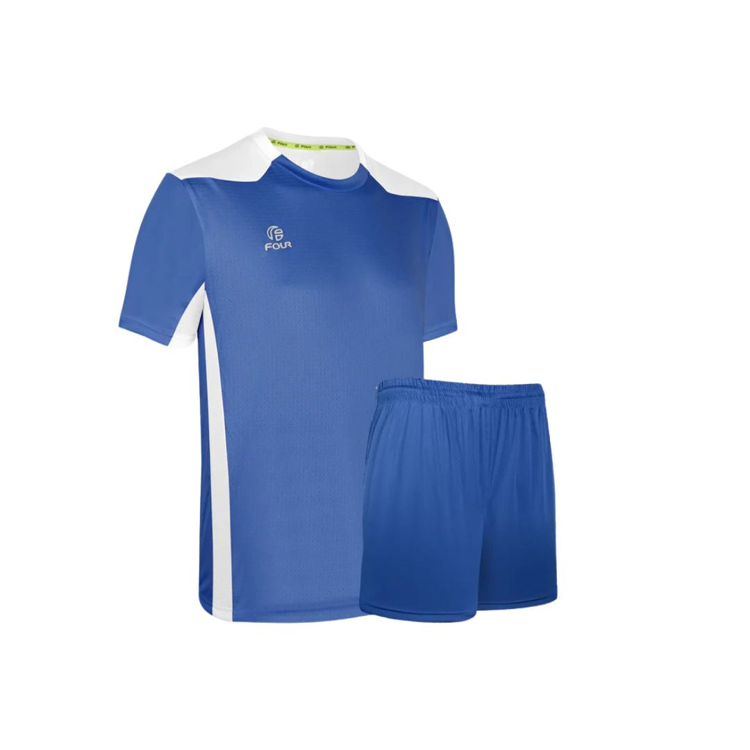 Camiseta de Futbol Niños y Short - Azul Blanco - Four Betis