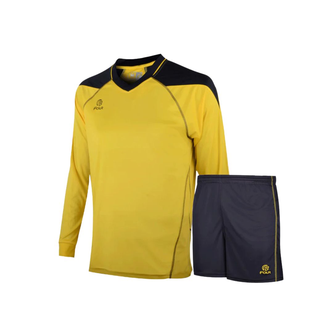 Camiseta de Futbol Larga y Short - Amarillo Negro - Atalanta