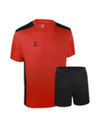 Camiseta Futbol + Short Rojo Negro - Four Palermo