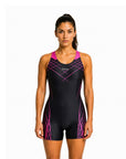 Traje de Baño Natación Mujer Four Pulse Boxer Negro