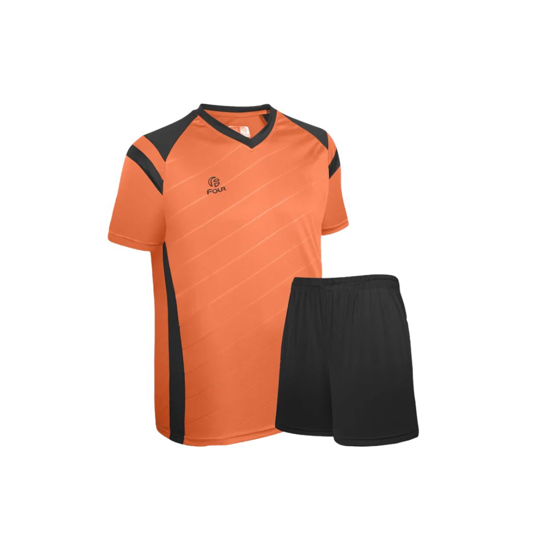 Camiseta de Futbol + Short Naranjo Negro - High Five