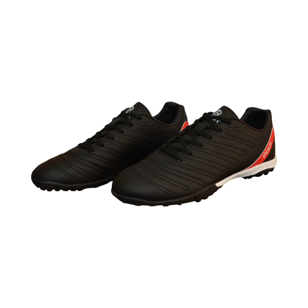 Zapatillas de Futbolito/Futsal Four Negro Rojo