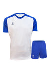 Camiseta de Futbol y Short Four United Blanco Azul