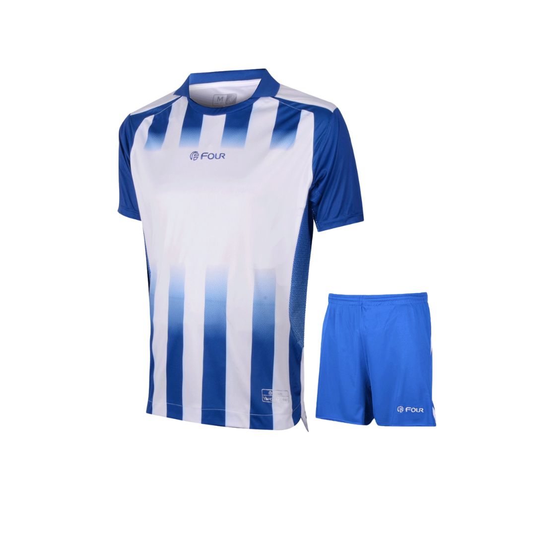 Camiseta de Futbol y Short - Blanco Azul - Newcastle - Talla M