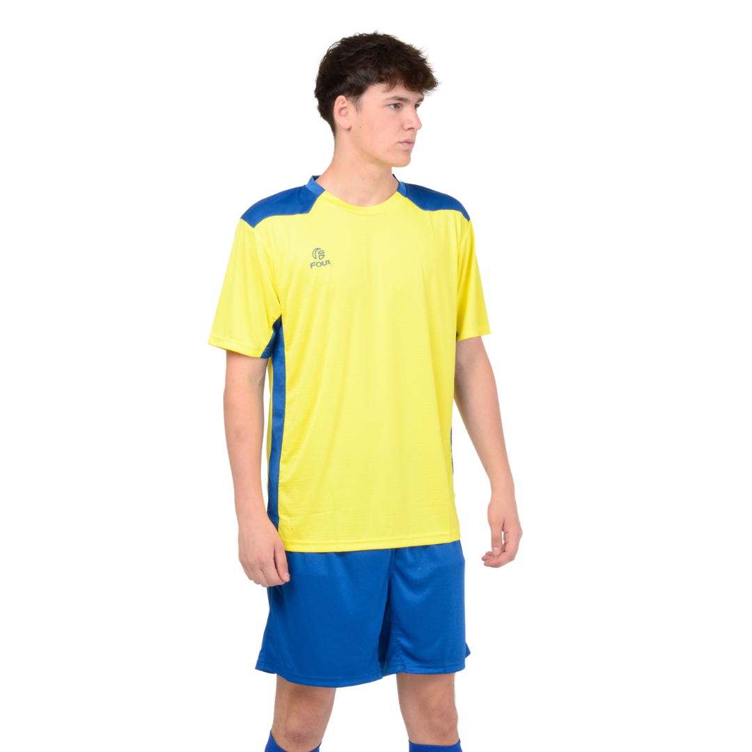 Camiseta de Futbol y Short - Amarillo Azul - Four Betis