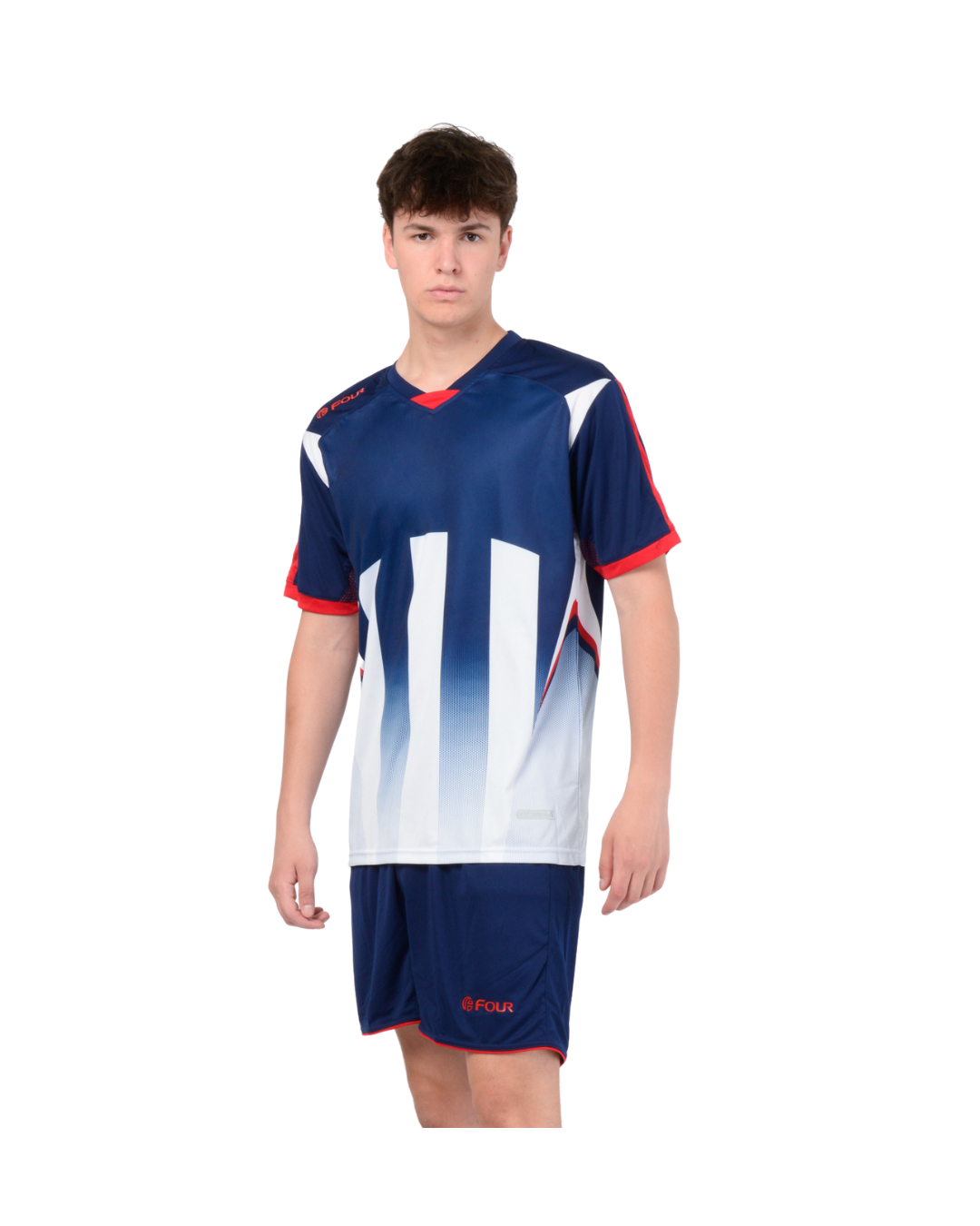 Camiseta de Futbol y Short - Azul Marino Blanco - Four Watford