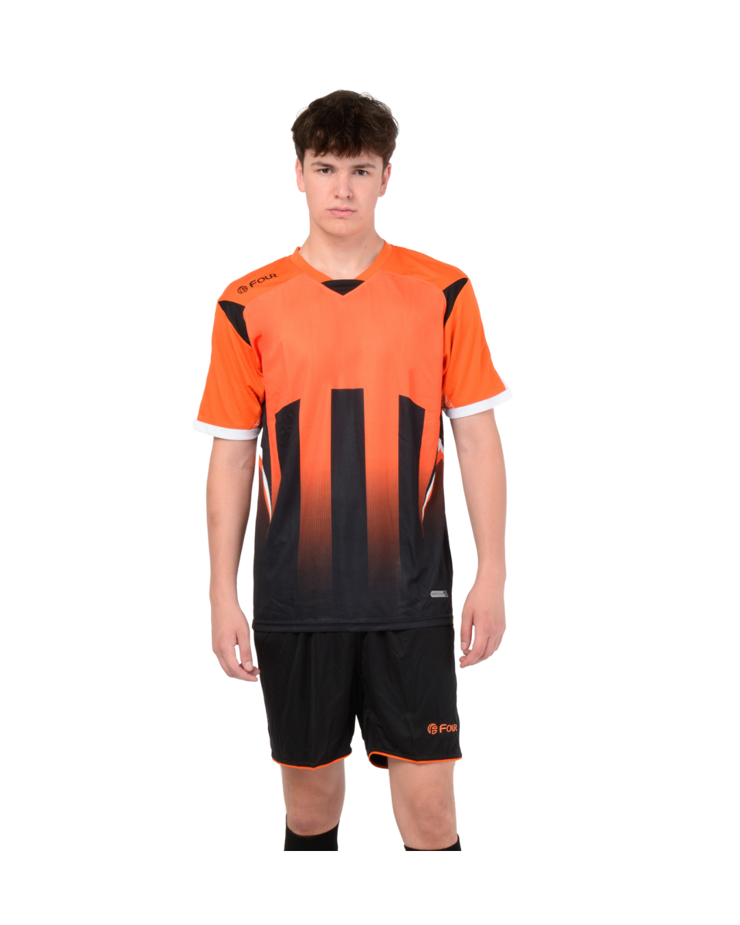 Camiseta de Futbol y Short - Naranjo Negro - Four Watford