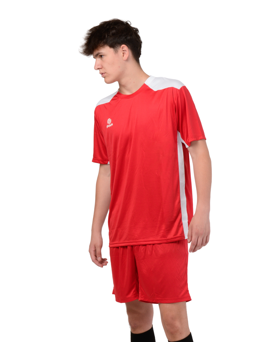 Camiseta de futbol y Short - Rojo Blanco - Four Betis
