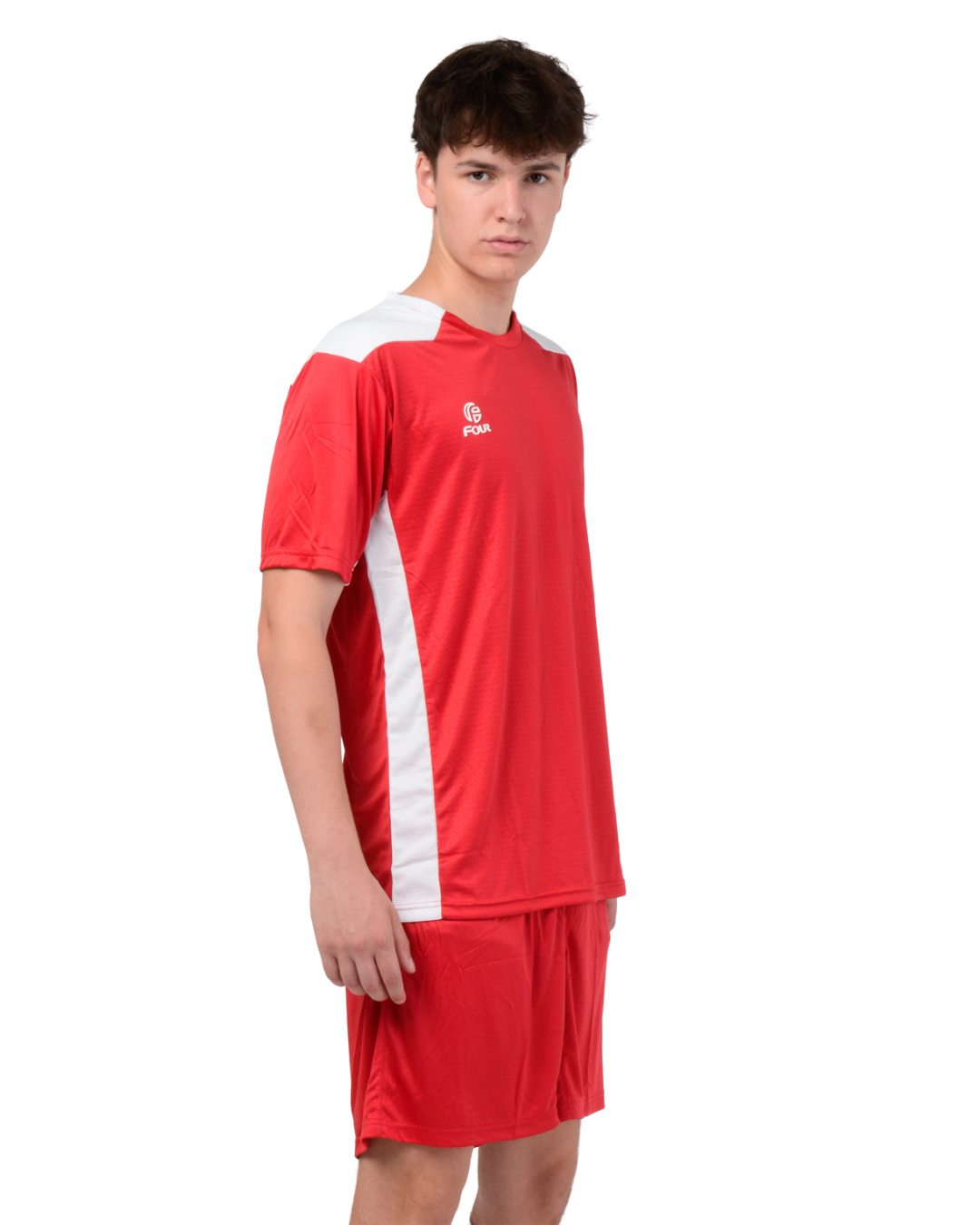Camiseta de futbol y Short - Rojo Blanco - Four Betis