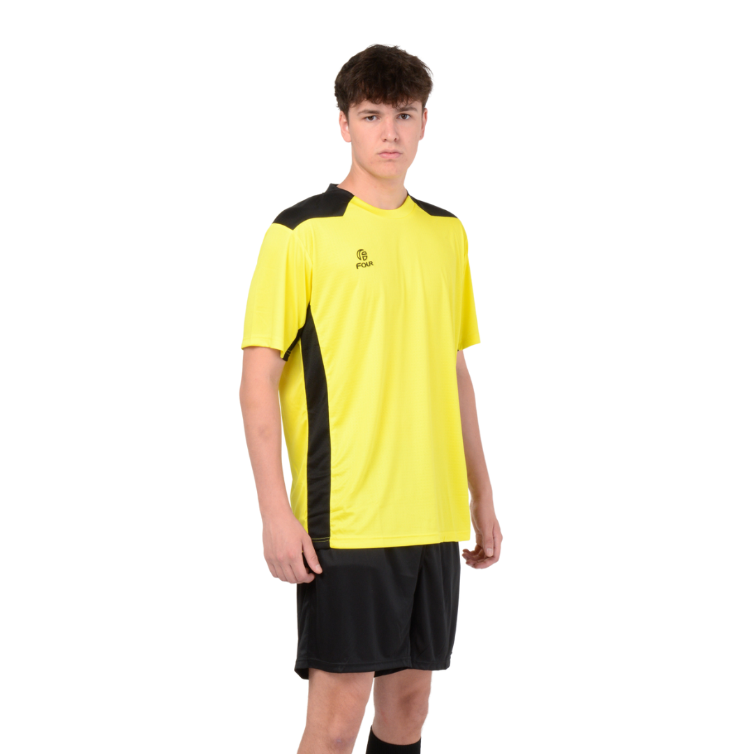 Camiseta de Futbol y Short - Amarillo Negro - Four Betis