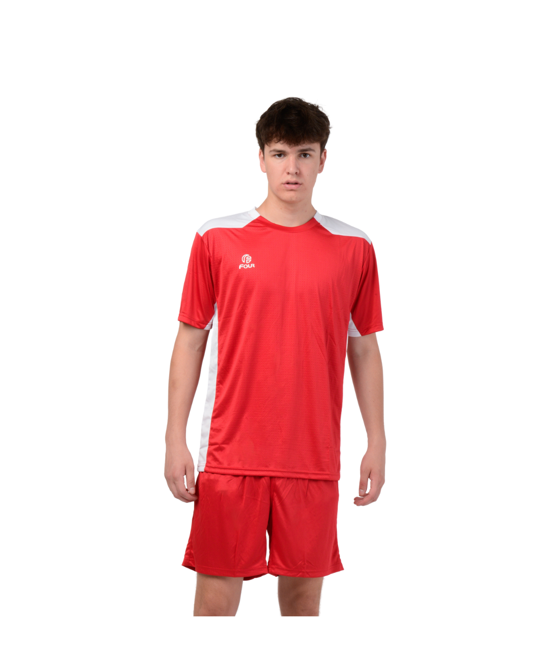 Camiseta de futbol y Short - Rojo Blanco - Four Betis