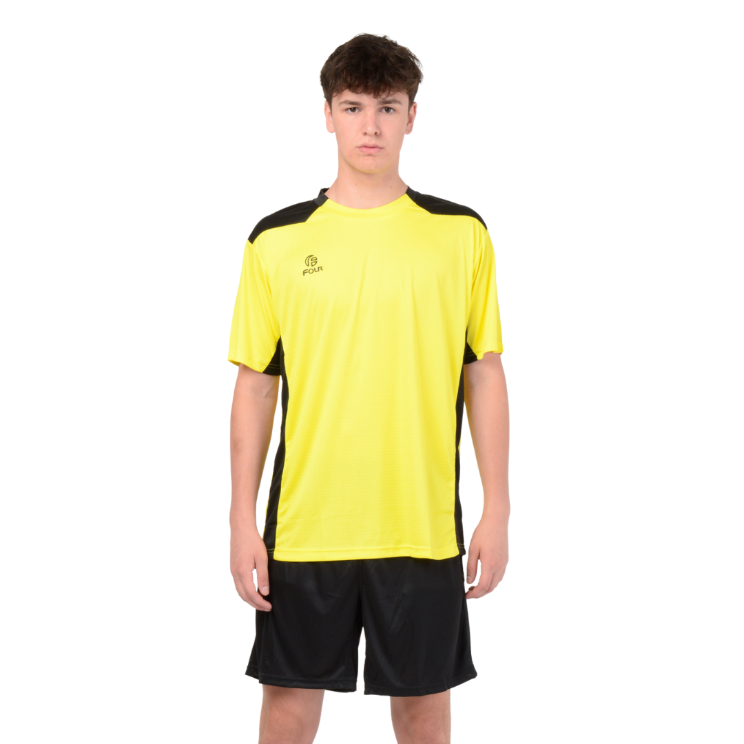 Camiseta de Futbol y Short - Amarillo Negro - Four Betis