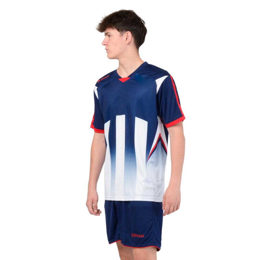 Camiseta de Futbol y Short - Azul Marino Blanco - Four Watford