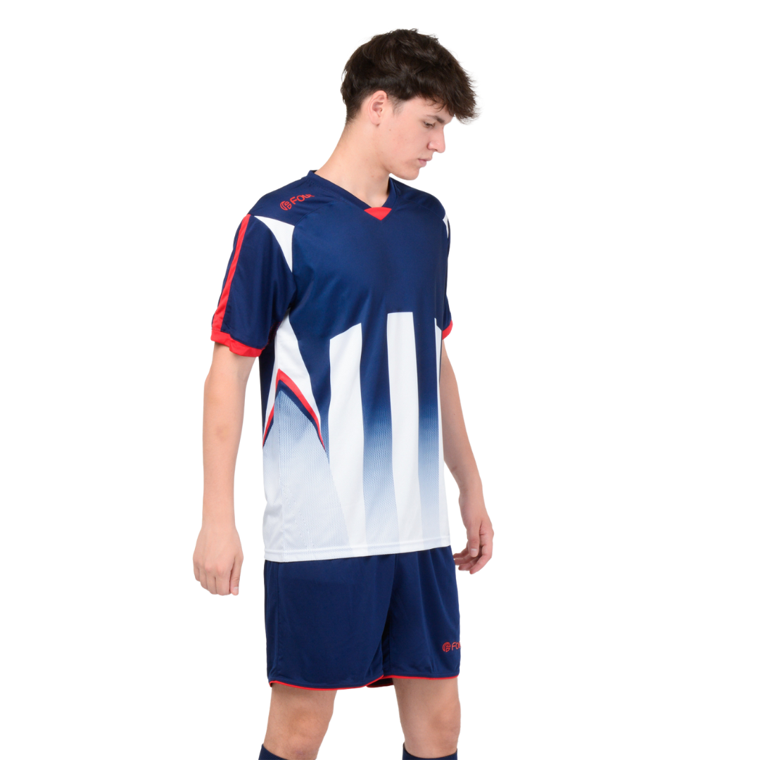 Camiseta de Futbol y Short - Azul Marino Blanco - Four Watford