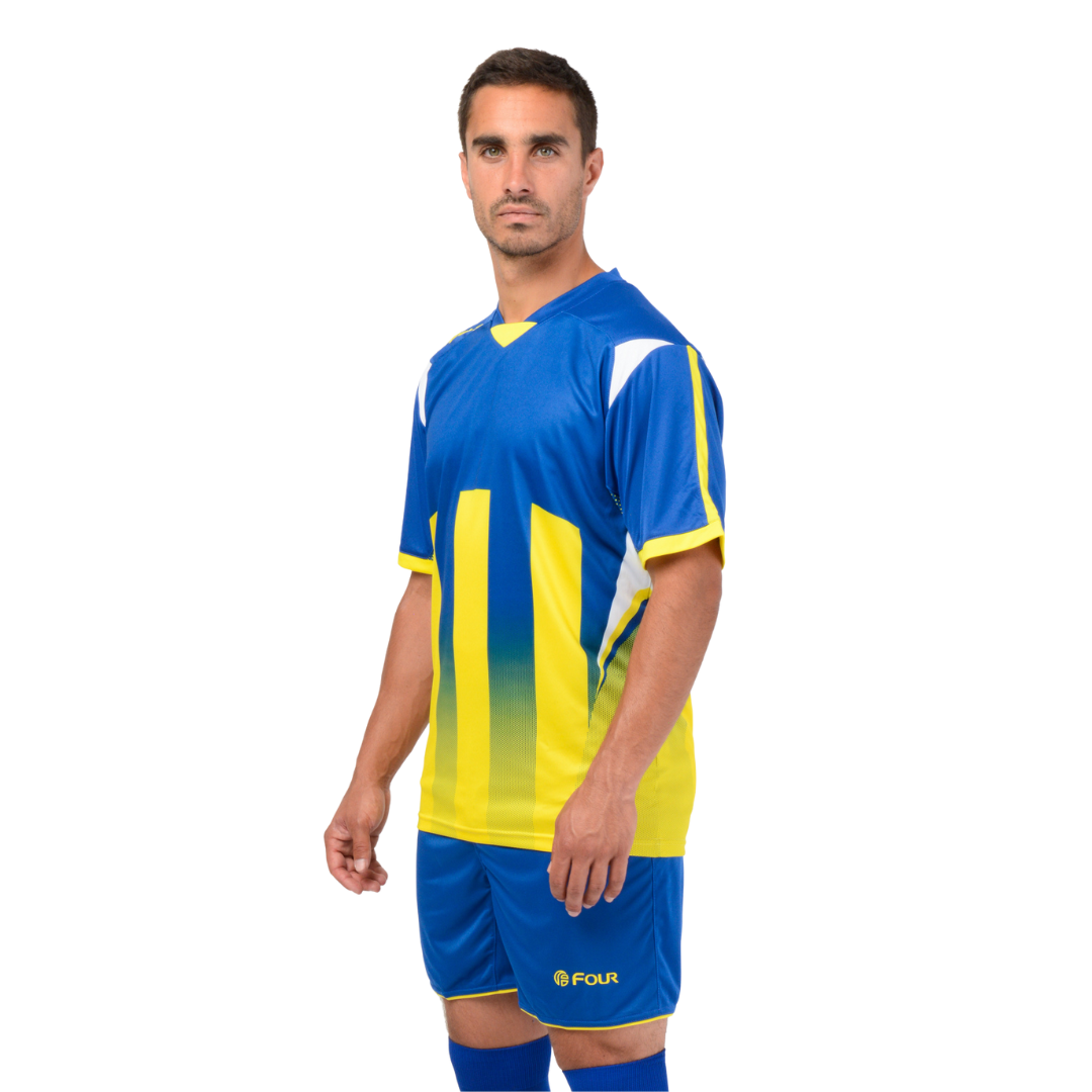 Camiseta de Futbol y Short - Azul Rey Amarillo - Four Watford
