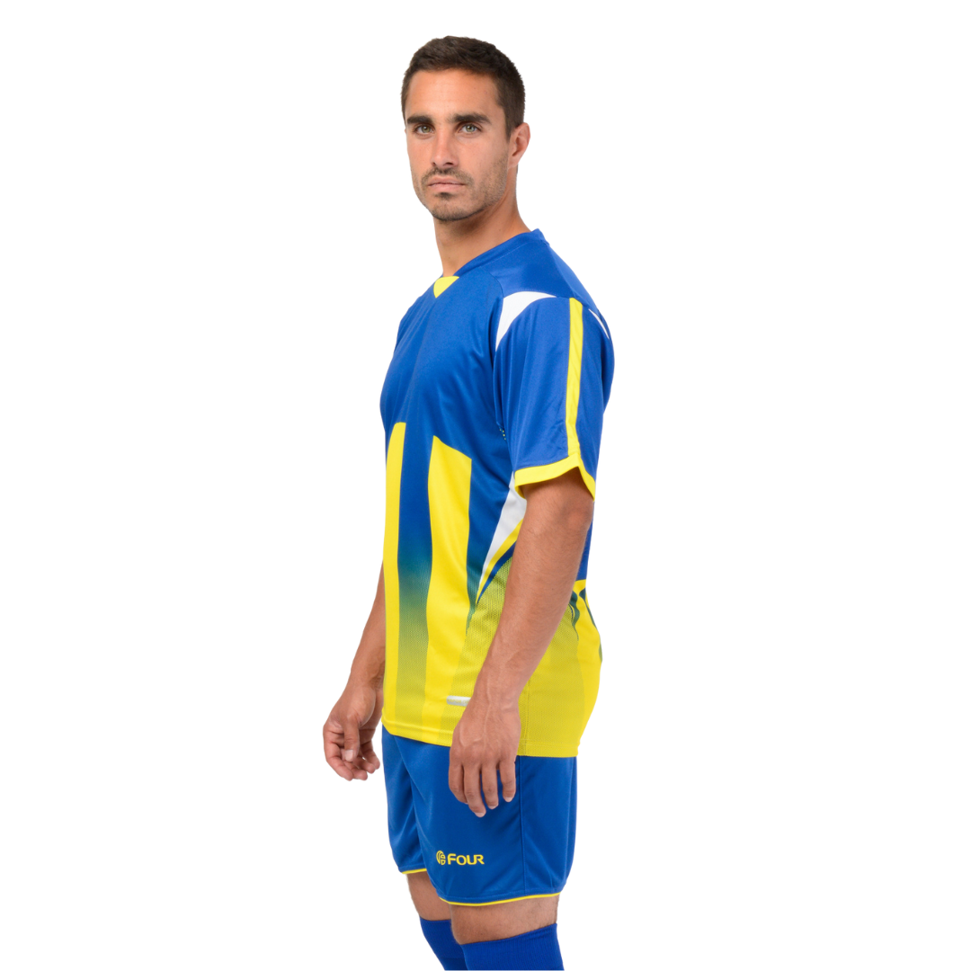 Camiseta de Futbol y Short - Azul Rey Amarillo - Four Watford