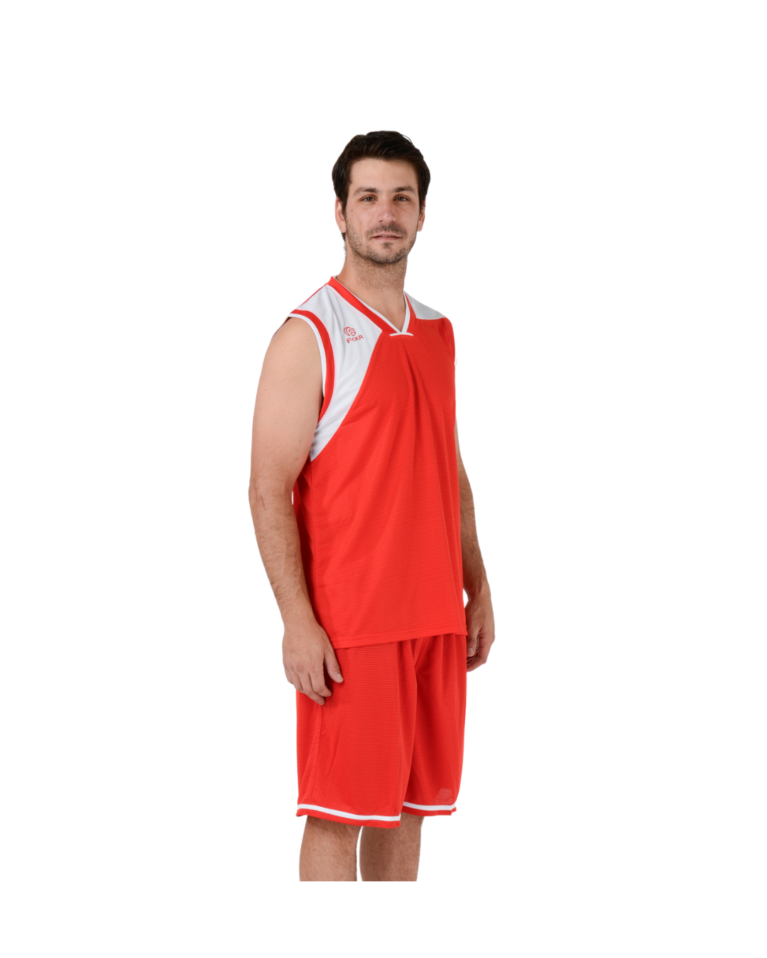Uniforme de Basquetbol Rojo Blanco Four Houston