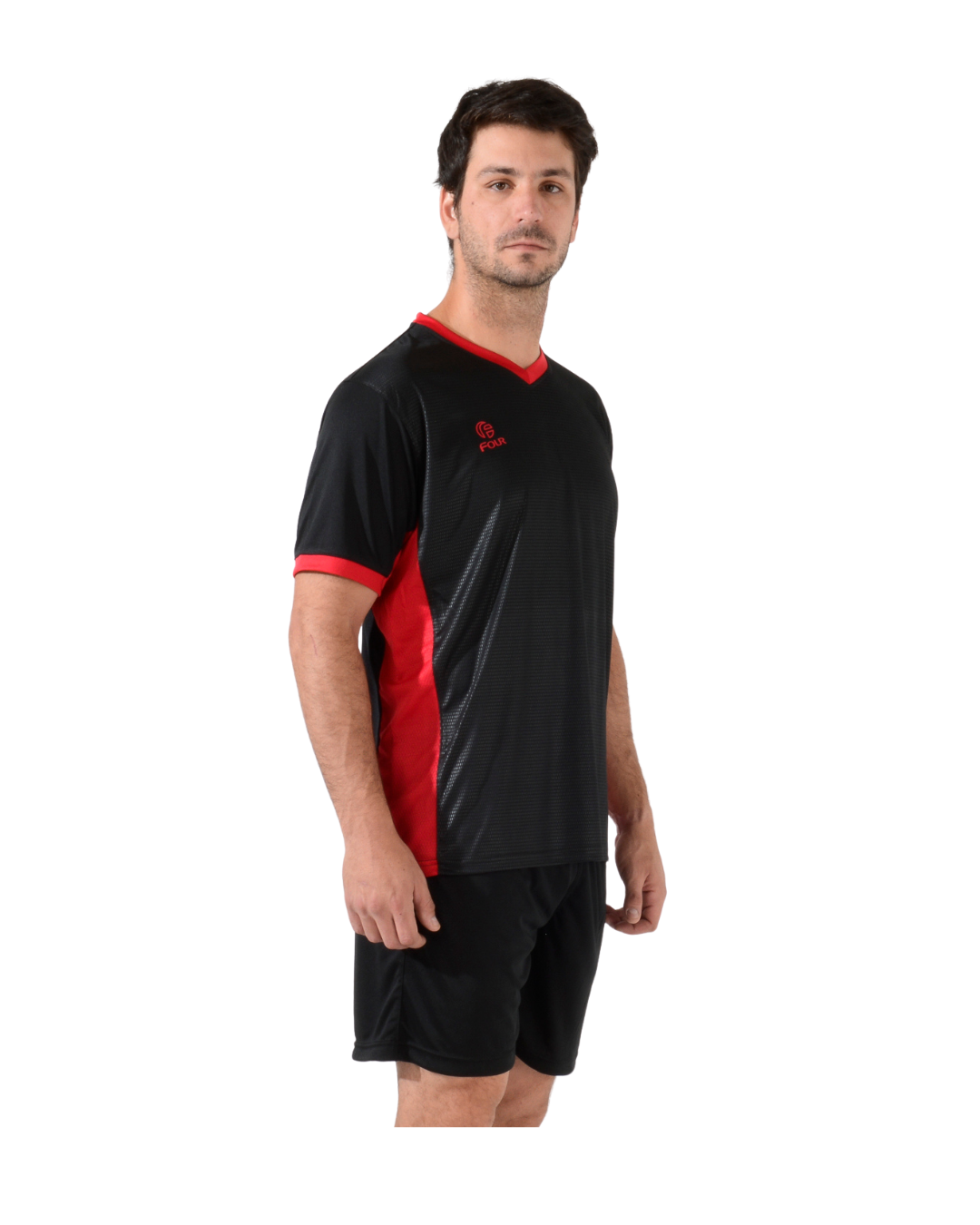 Camiseta de Futbol y Short - Negro Rojo - Tottenham
