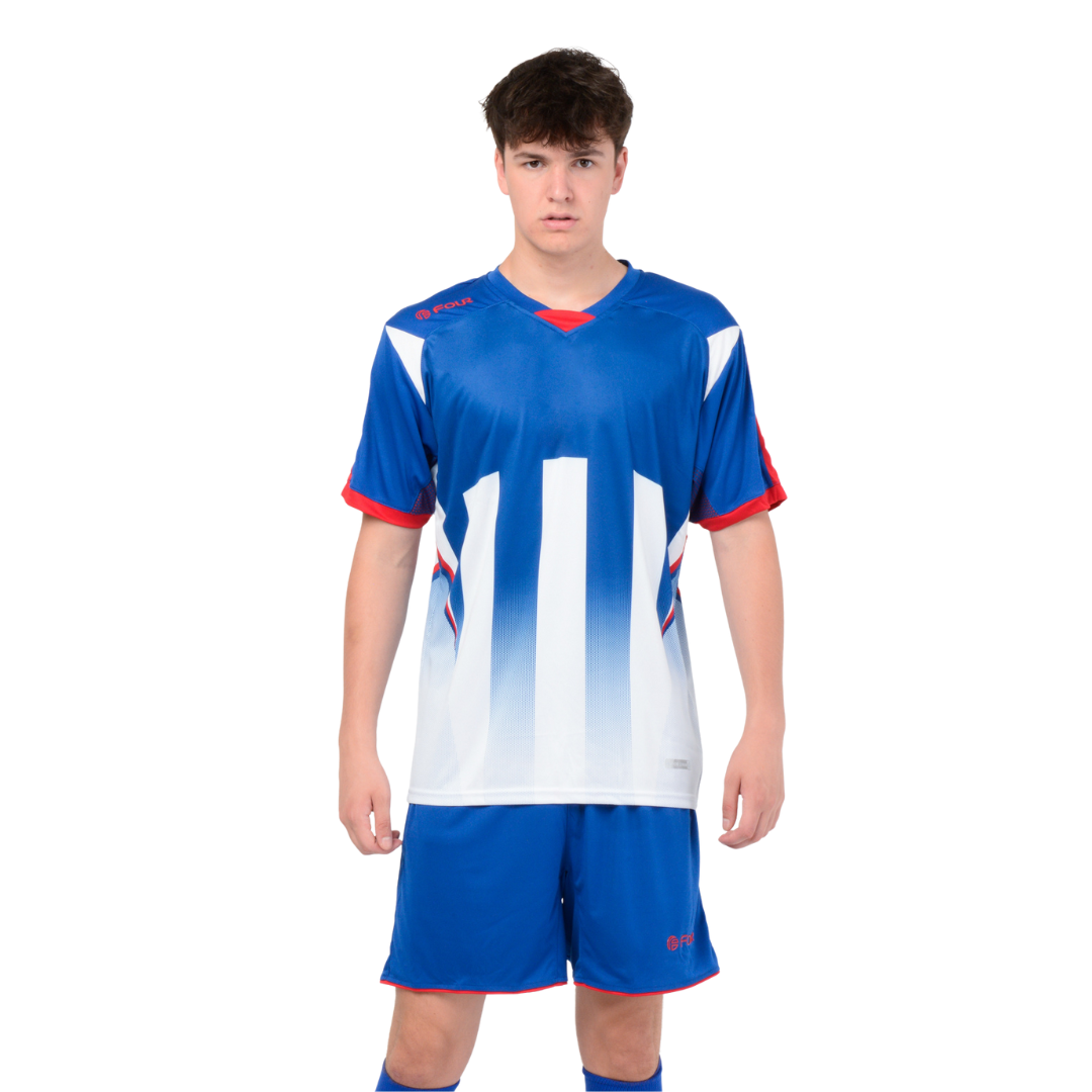 Camiseta de Futbol y Short - Azul Rey Rojo - Four Watford