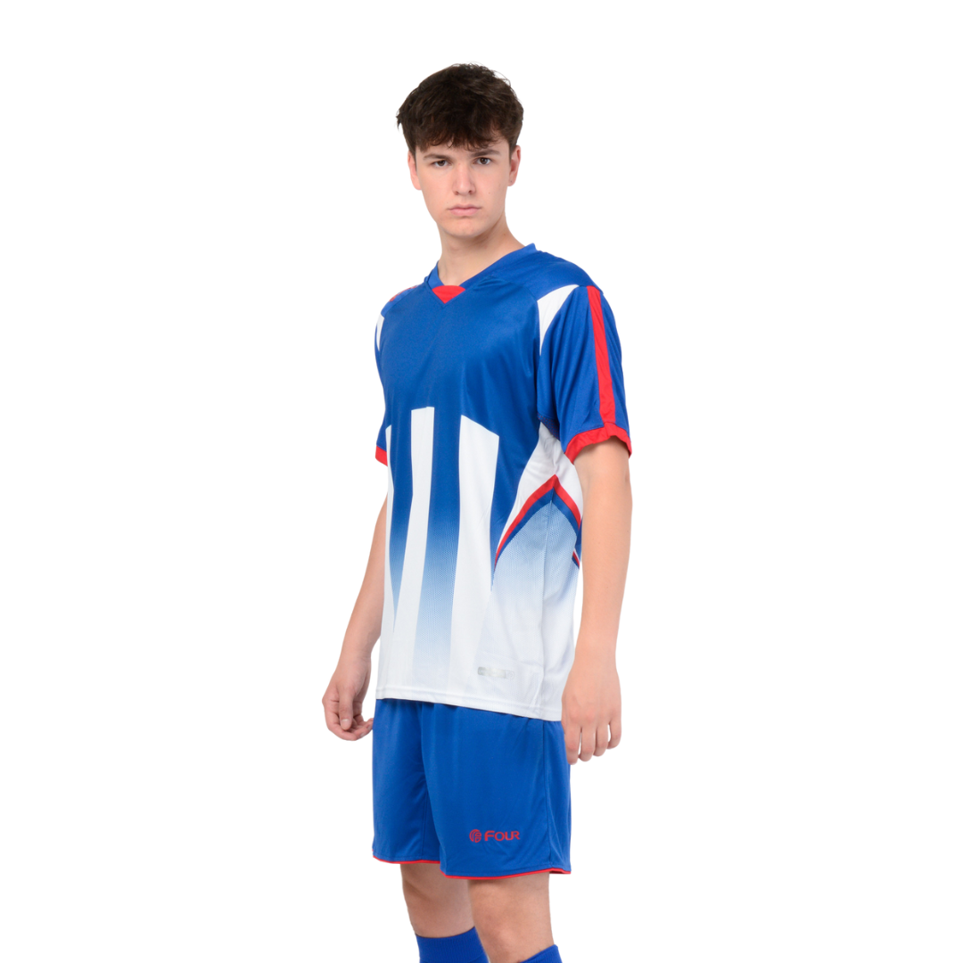 Camiseta de Futbol y Short - Azul Rey Rojo - Four Watford
