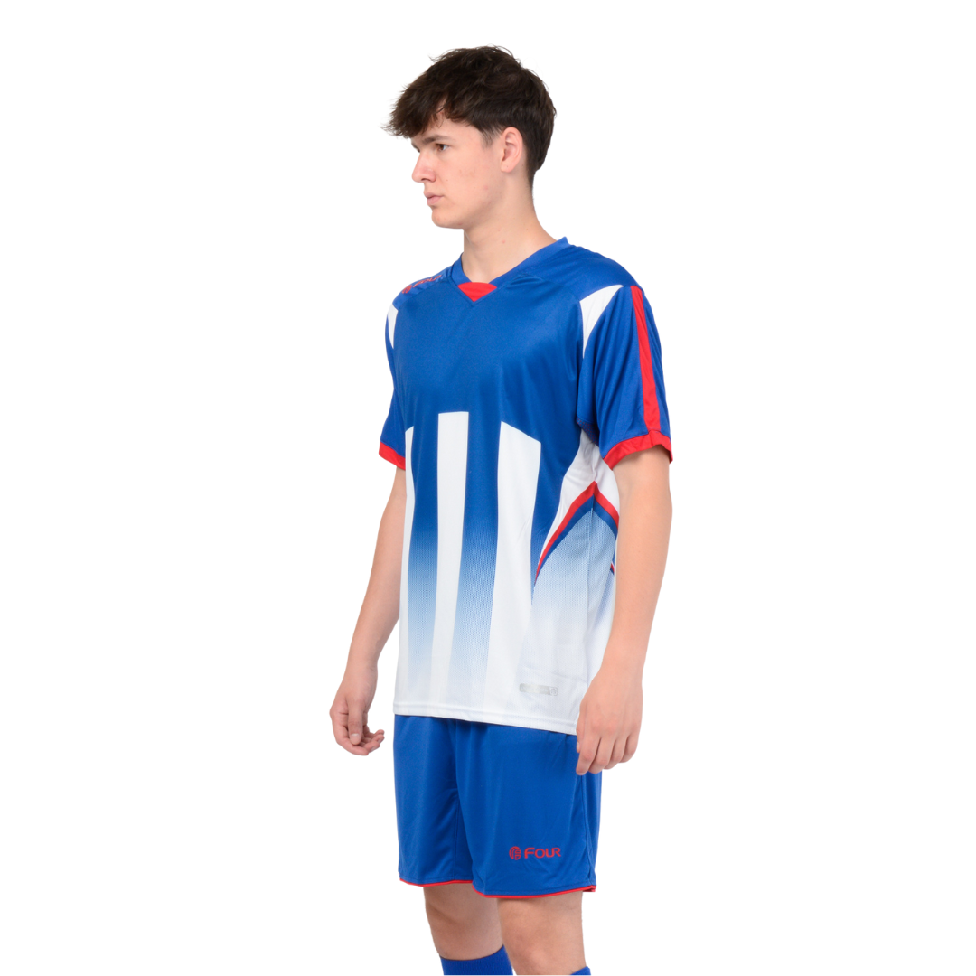 Camiseta de Futbol y Short - Azul Rey Rojo - Four Watford