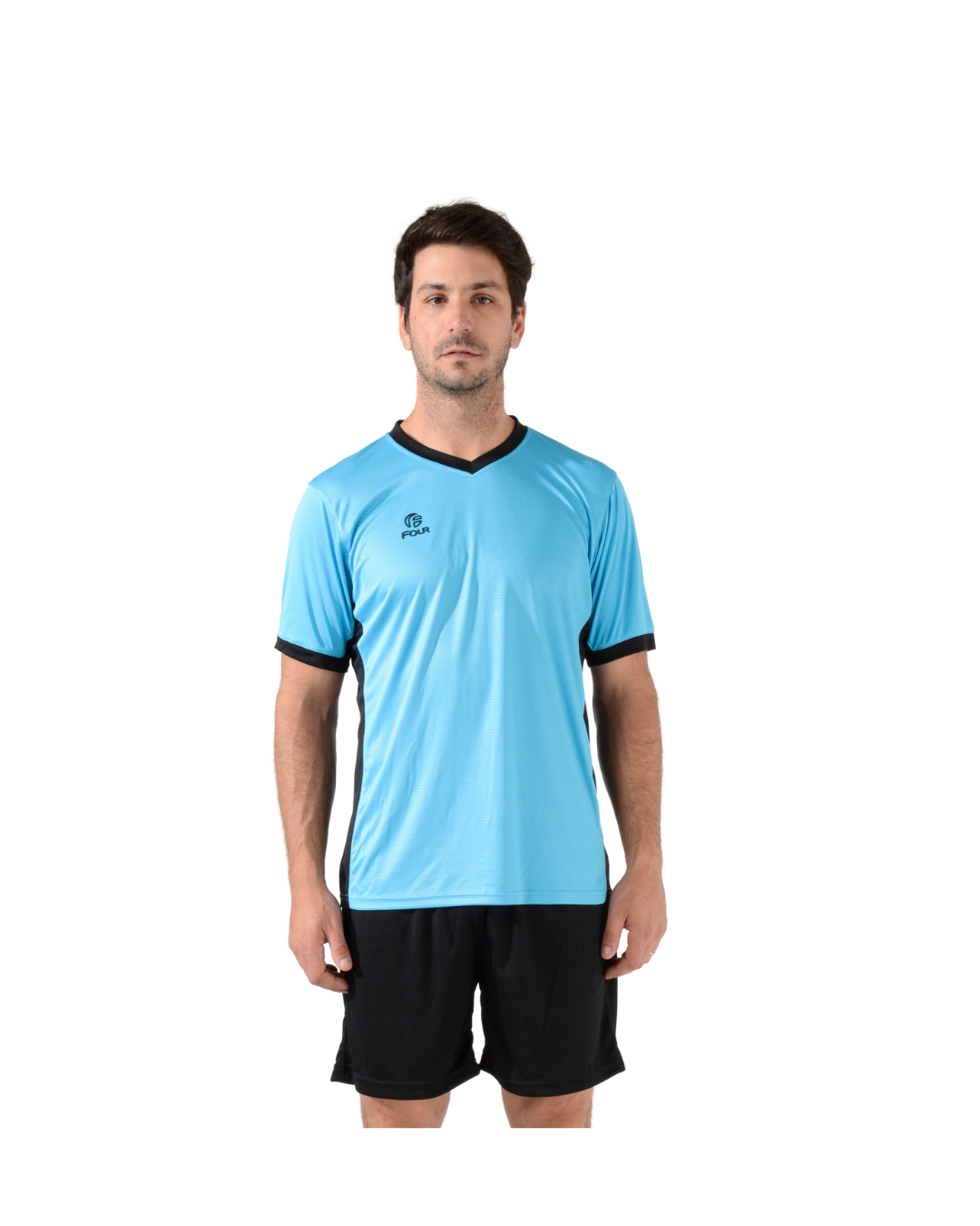 Camiseta de Futbol y Short - Celeste Negro - Tottenham