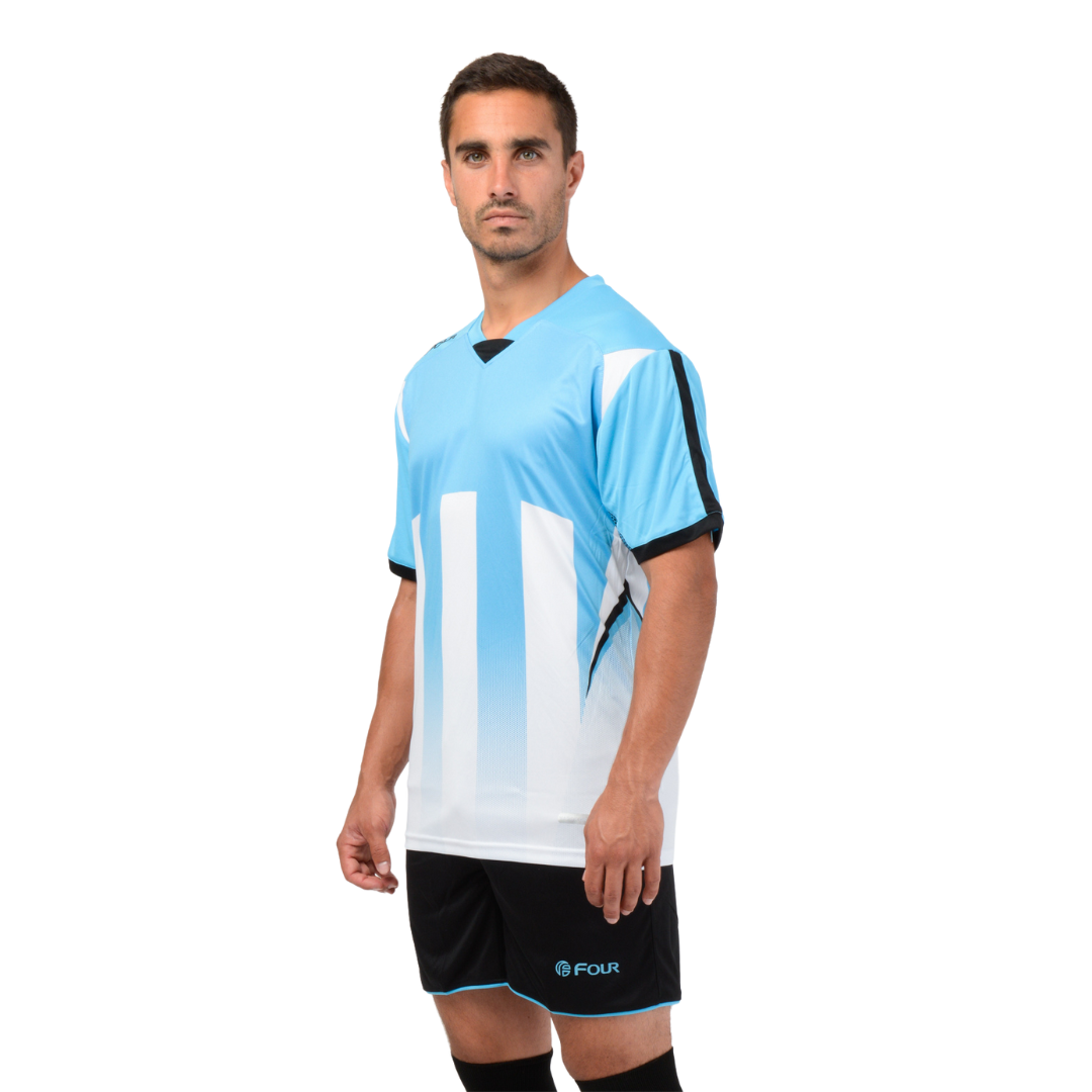 Camiseta de Futbol y Short - Celeste Blanco - Four Watford