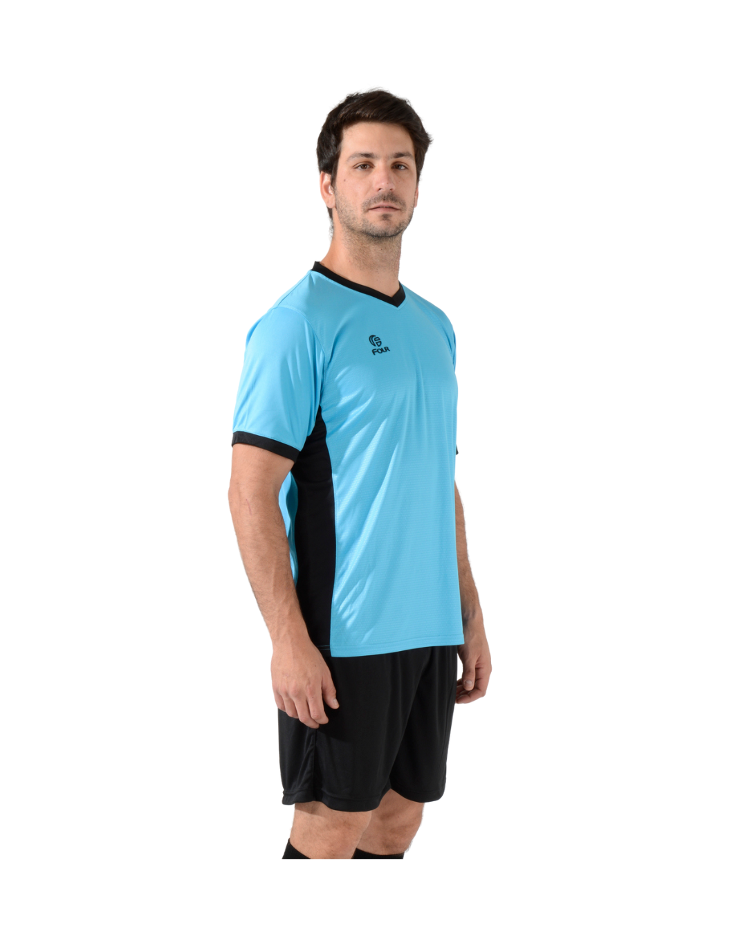 Camiseta de Futbol y Short - Celeste Negro - Tottenham