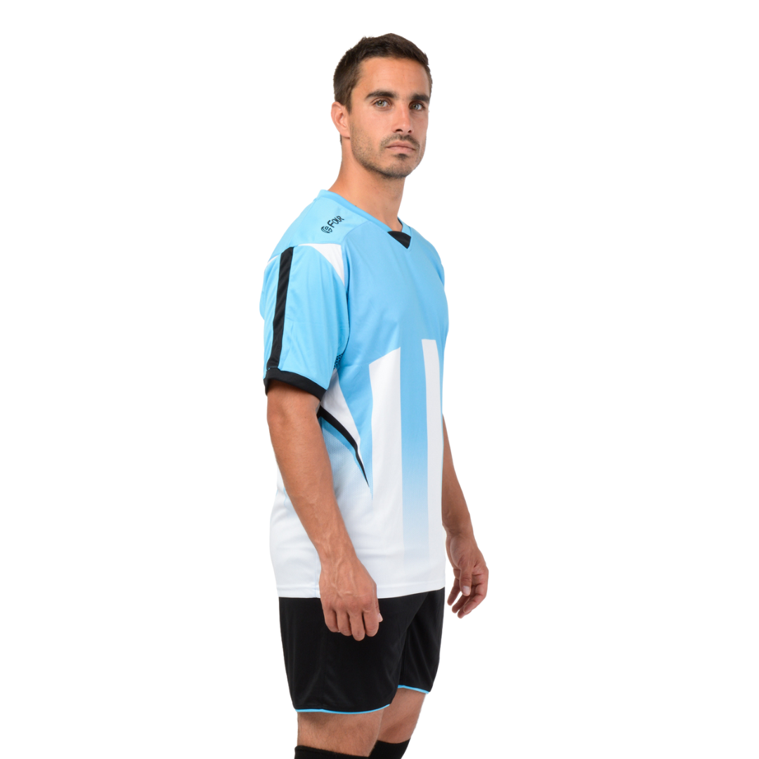 Camiseta de Futbol y Short - Celeste Blanco - Four Watford