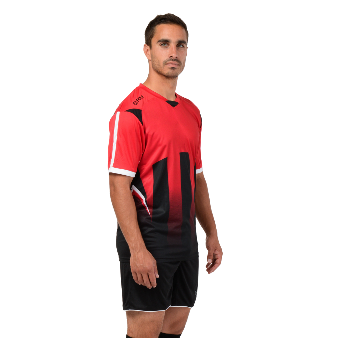 Camiseta de Futbol y Short - Rojo Negro - Four Watford