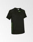 Polera Deportiva Negro Verde Neón - Four