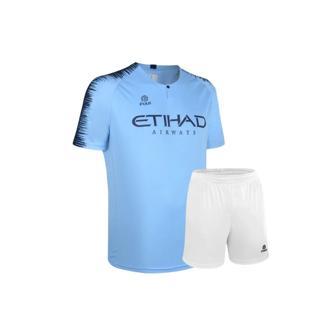 Camiseta de Futbol y Short Four Manchester City 2019 Tienda Four