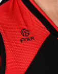 Uniforme de Basquetbol Negro Rojo - Four Houston