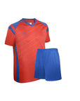 Camiseta de Futbol y Short - Rojo Azul - Four High Five - Niños 12 a 14 Años
