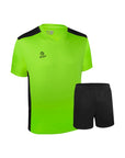 Camiseta de Futbol y Short - Verde Lima Negro - Four Palermo
