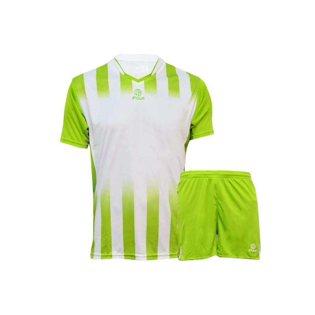 Camiseta de Futbol y Short - Blanco Verde - Four Bilbao - Talla M