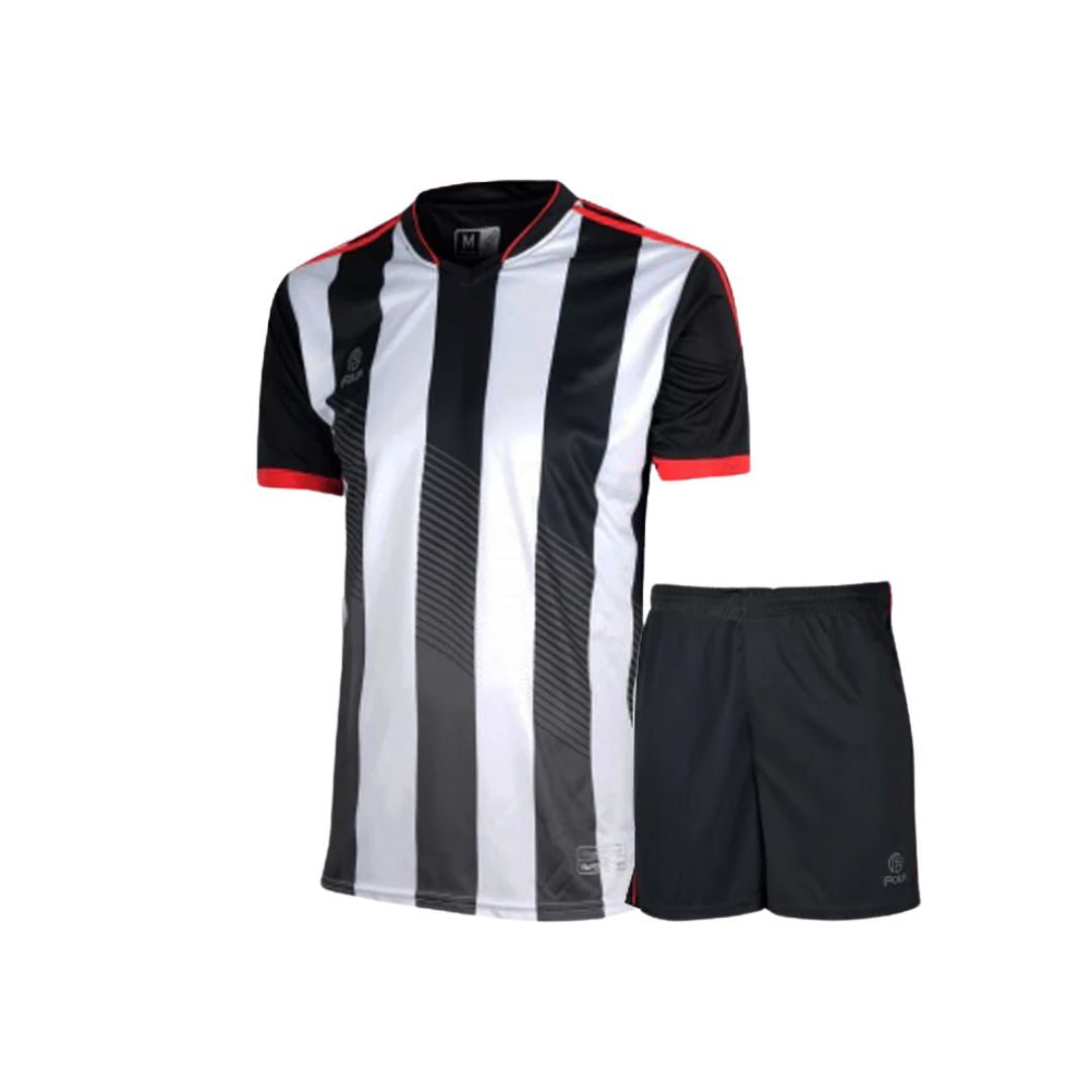 Camiseta de Futbol y Short - Blanco Negro - Four Argentina - Talla M