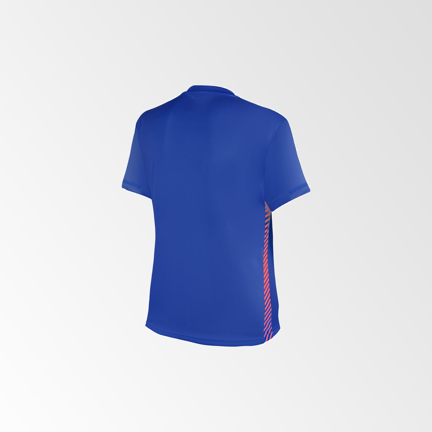 Camiseta de Futbol Mujer y Short Modelo Olympique Azul Rojo