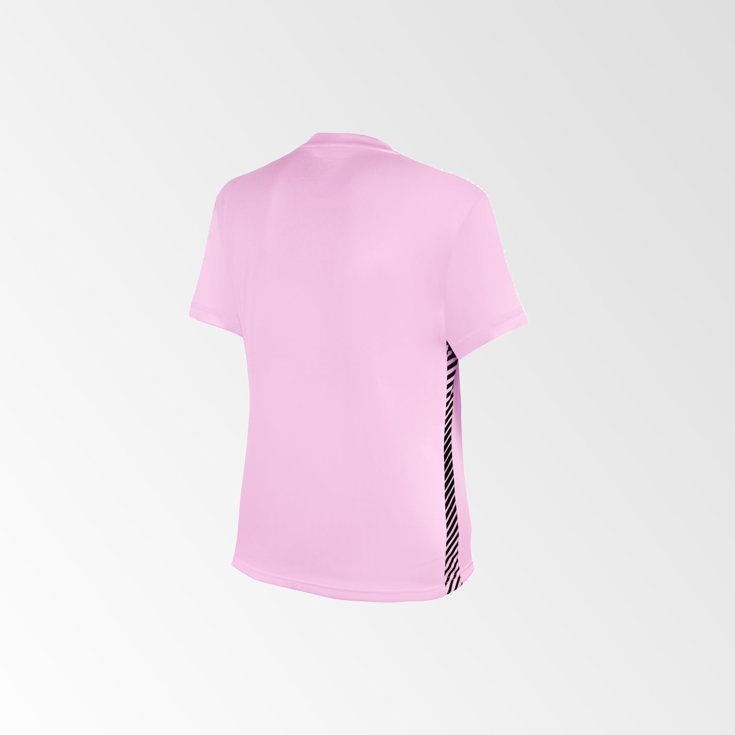 Camiseta de Futbol Mujer y Short Modelo Olympique Rosado Negro