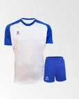 Camiseta de Futbol y Short Four United Blanco Azul