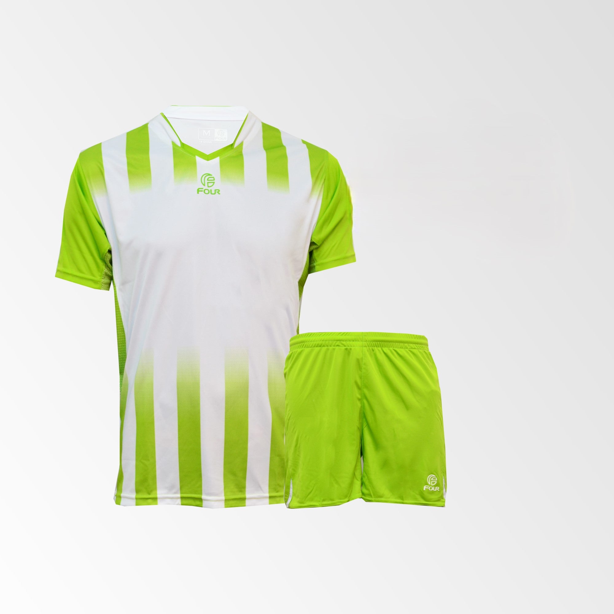 Camiseta de Futbol y Short - Blanco Verde - Four Bilbao - Talla M
